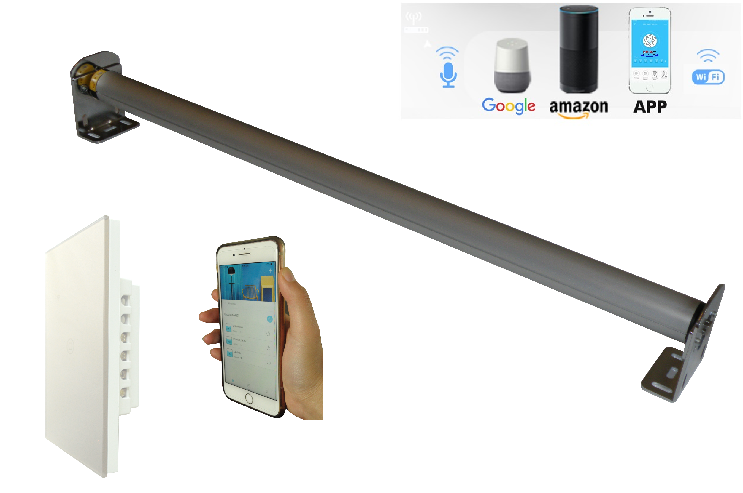 Smart Roller Shade Blind Drive Kit S1016 Works Alexa Google Home